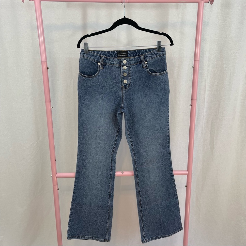 Vintage No Boundaries Stretch Pocketless Flare Jeans size Junior 9